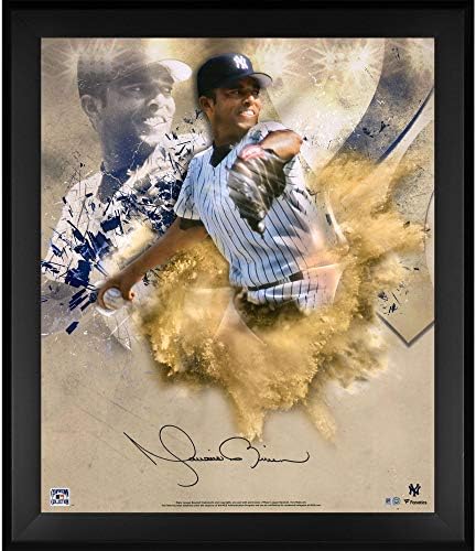 Mariano Rivera ניו יורק יאנקיס מסגרת חתימה 20 x 24 בתצלום פוקוס - תמונות MLB עם חתימה