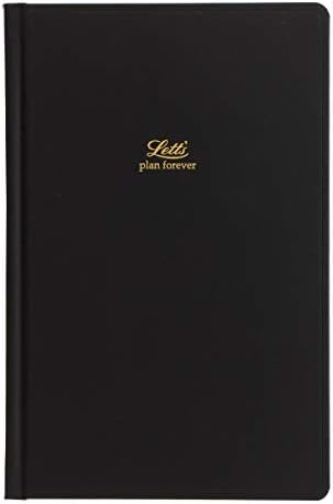 ספר ליטס ספר יומן תמידי, נייר שמנת, 384 עמודים, 7.625 x 5 x 0.75 אינץ ', שחור