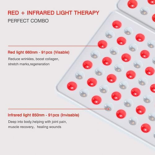 טיפול באור אדום 660 ננומטר 850 ננומטר ליד טיפול באור אינפרא אדום עבור FCAE ולוח טיפול באור אדום מתקפל בגוף