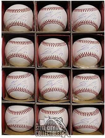 12 CT LOT RONALD ACUNA JR חתימה בייסבול רשמי MLB - JSA COA - כדורי בייסבול עם חתימה