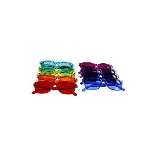 משקפי טיפול צבעוניים בסגנון קלאסי, משקפי שמש צבעוניים של 9 צבעים