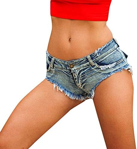 סקסי נשים מנותק עלייה נמוכה מכנסיים קצרים קיץ בלוי מכפלת קרע במצוקה קצר ג 'ינס שטף ג' ינס מיני חם מכנסיים