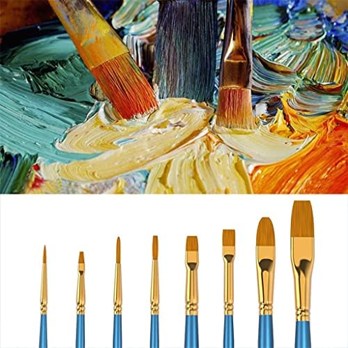 MXiaoxia 50 pcs אמן מברשת צבע מברשת ניילון ניילון שיער מים צבעי אקרילי ציור מברשת שמן נייר מכתבים