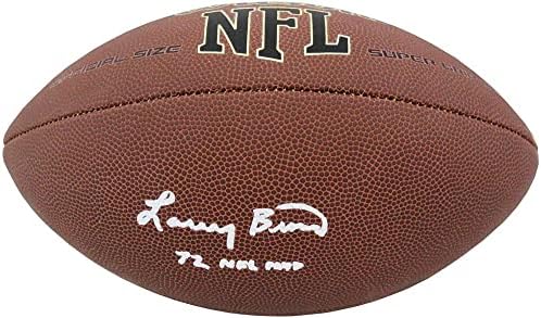 לארי בראון חתום על ווילסון סופר אחיזה בגודל מלא NFL כדורגל w/72 NFL MVP - כדורגל חתימה