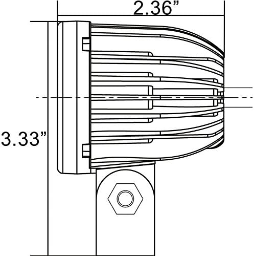 חזון - אקס סולסטיס פריים סולו אקסטרם 12 וולט נורית עבודה-2 אינץ'. מספר דגם קסיל-ספ140