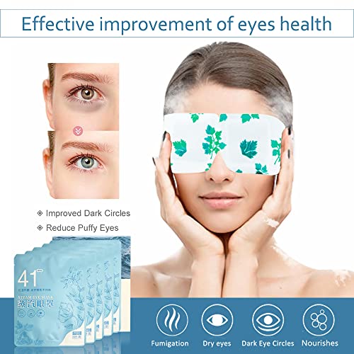 CSFDXD 10 חבילות מסכת עיניים אדים, מסכות עיניים מחוממות עצמיות לא מרוכזות