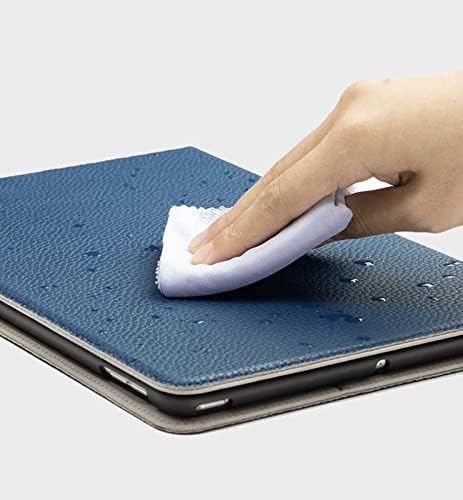 Eekuy עבור Apple iPad Pro 12.9 אינץ '2021 מארז, דפוס Lychee עור אמיתי Folio Stand Flip Tablet כיסוי שינה/ערות אוטומטית, חום