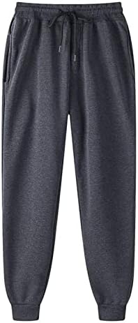 וונקומג1 מכנסי טרנינג פעילים מוצקים לגברים, 12 צבעים שרוך מותניים אלסטיים מכנסיים רופפים מכנסיים ספורט ספורט