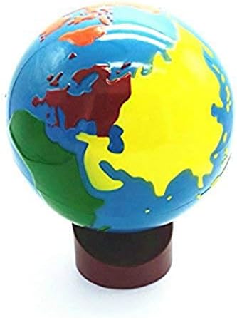 תינוק כדור הארץ גלוב צעצועי מונטסורי כדור הארץ גלוב פלסטיק ועץ חומר ללמוד לדעת עולם ילדים מוקדם למידה עזרי הוראה
