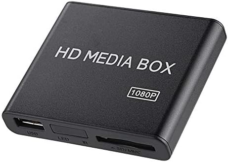 FULL HD MINI BOX נגן מדיה 1080P HDMI נגן מדיה תיבה תמיכה ב- USB MMC RMVB MP3 AVI MKV נגן דיגיטלי נייד תמיכה בכונן USB, כונן קשיח סלולרי,