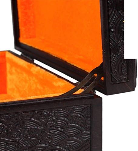 Wodeshijie Wood קלאסי קלאסי קופסאות תכשיטים שחורים