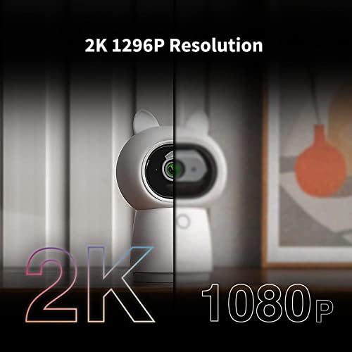 רכזת מצלמה פנימית של אקארה 2 קראט ג ' 3 פלוס 3 חיישן תנועה, זיהוי פנים ומחוות בינה מלאכותית, שלט רחוק אינפרא אדום, זווית צפייה של 360