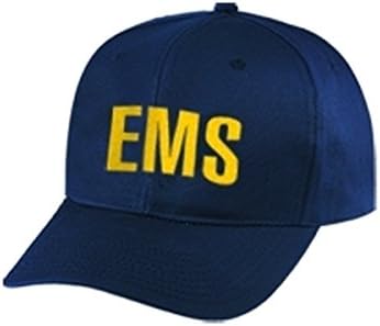 EMS - שירות רפואי חירום - תיקון כובע/ כובע - זהב/ כחול כהה כהה, מתכוונן - פרמדיק, EMT, אחות EMS, אמבולנס, מגיב ראשון - נמכר על ידי העולם