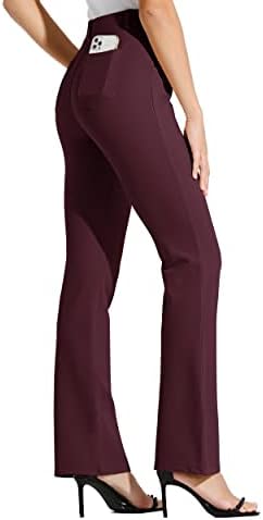 מכנסי שמלת יוגה לנשים של וויליט מכנסיים מגוונים מכנסיים מכנסיים משרדים מכנסיים מזדמנים משרדים פטיט/רגיל/ארוך 29 /31/33