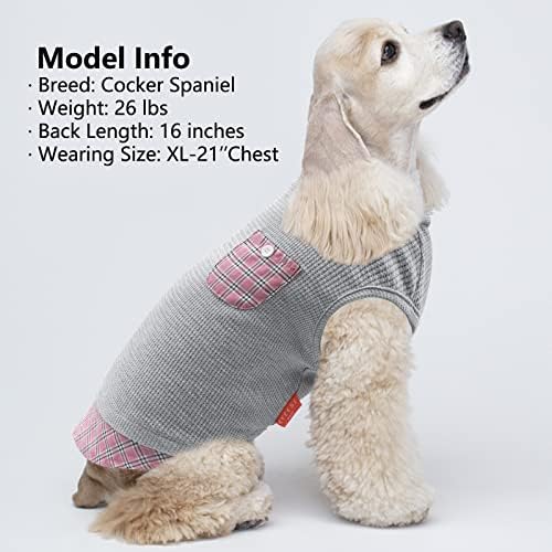 חולצות כלבים של וופל קיזס לכלבים קטנים חולצות טריקו כלב נמתחות
