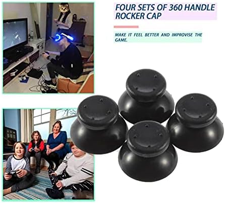 Ivivvi נעים 8 מחשבים 3D תלת מימד אנלוגי ג'ויסטיק החלפת אגודל מקל כפתורים כפתורי כובעים עבור Microsoft Xbox 360 Controller Controller חלקי