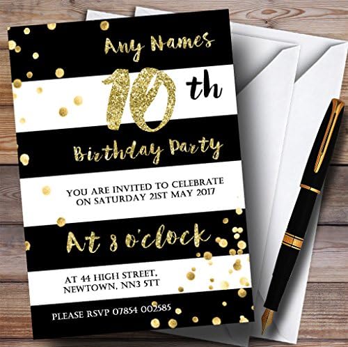 קונפטי פסים שחור -לבן קונפטי עשירי בהתאמה אישית למסיבת יום הולדת