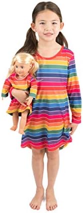 לברט התאמה בובת & בנות כתונת לילה ילדים & פעוט פיג ' מה חד קרן הלבשת מתאים אמריקאי ילדה בובה