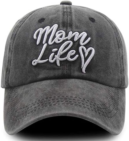 להתיז אחים מותאם אישית אמא חיים לב בייסבול כובע לנשים, מצחיק מתכוונן שטף כותנה 3 ד רקום אמא כובע
