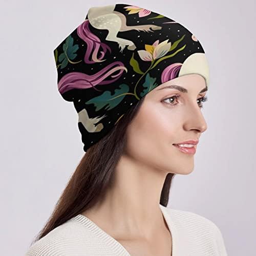 Baikutouan חד קרן פיות כובעי דפסת יער של יער לגברים נשים עם עיצובים כובע גולגולת
