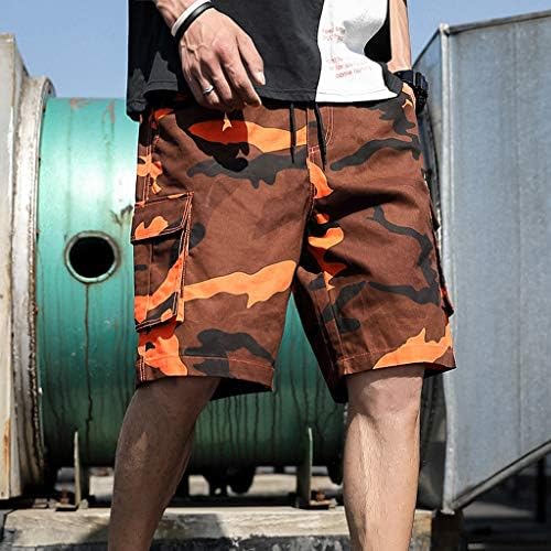Ymosrh מכנסיים קצרים גדולים וגבוהים קיץ בחוץ הסוואה מזדמנת סרבלים בתוספת מכנסי ספורט בגודל מכנסי מכנסי מטען קצרים