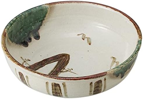 סט של 10, Oribe Sansui Yasaku Kokuji Bowl, 9.6 x 3.1 אינץ ', 46.5 גרם, מורי סיר, מסעדה, פונדק, כלי שולחן יפניים, שימוש מסחרי,