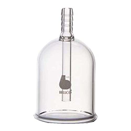 Bellco Glass 5610-00070 Borosilicate זכוכית אספטית פעמון לשימוש עם בקבוקים, 70 ממ בקוטר פנימי