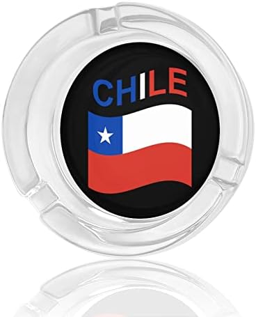 דגל מאפרה זכוכית צ'ילה לסיגריה סיגריה קלאסית מאפרי קריסטל צלול