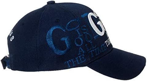 אומן ינשוף אלוהים הוא טוב כל הזמן עם אני אוהב ישו על גב בייסבול כובע - דתי נוצרי רוחני רקום כובע