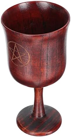 בציר תפאורה הקודש כוסות עץ כוס מציע קערת עבור מזבח שימוש יין גביע עץ שתיית כוס תה כוס מימי הביניים גותי גביע עבור קפה חם משקאות חלב יין