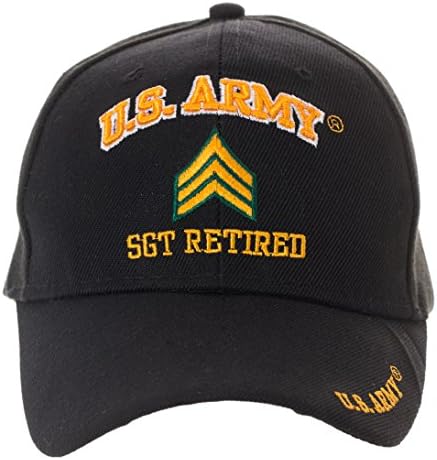 רישיון רשמי לנו צבא בדימוס כובע בייסבול-מספר דרגות זמין!
