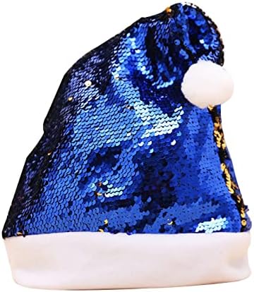 ליד זמן חג המולד קישוטי כפול צדדי הפיך חג המולד נצנצים כובע צבעוני חרוזים לקלוע למבוגרים קרניים חג המולד כובע אירוע מתכנן ארגונית עבור