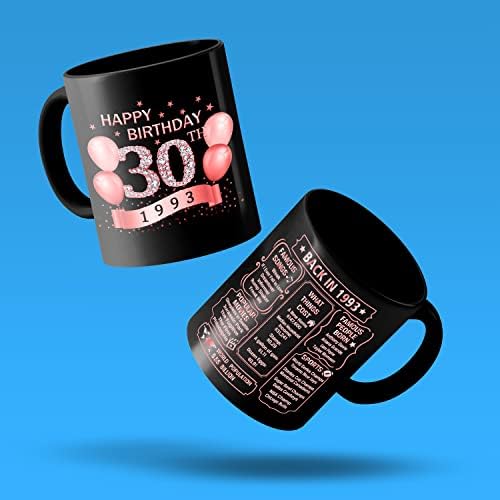 מתנות יום הולדת 30 לנשים גברים - 1993 מידע ישן - ספל יום הולדת 30-יום הולדת 30 בשבילה והוא-רעיון מתנה מצחיק ייחודי ליום הולדת 30-יום הולדת