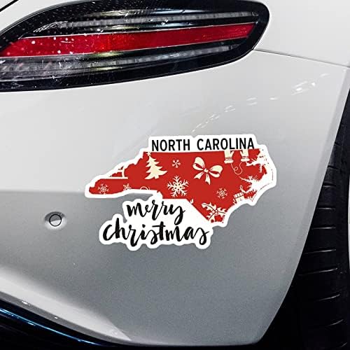 צפון קרוליינה מדינת בית מדבקות חג מולד עכברים חג המולד צפון קרוליינה מפה מכונית מדבקות קישור חג המולד מדבקות ויניל מדבקות חותכות מדבקות