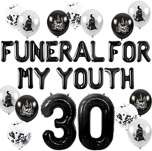 הלוויה של ג'בניס לנעורי קישוט יום הולדת 30 קרע לבלונים של שנות ה -20 לחיי.