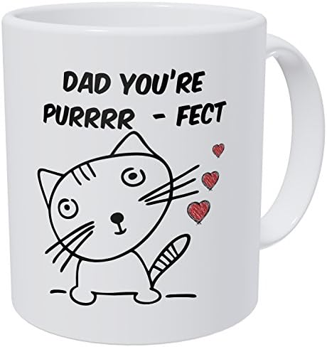 חתול וומפומטוק ולבבות אבא אתה פרר - פקט 11 אונקיות ספל קפה מצחיק