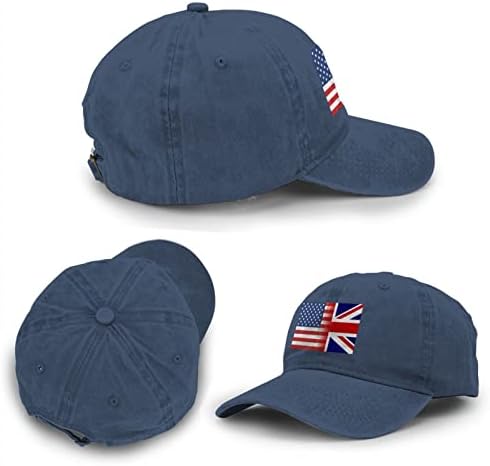 איחוד - שקע אמריקאי דגל בייסבול כובע מתכוונן אלדולט קאובוי קלאסי כובע אופנה ספורט כובע לגברים נשים