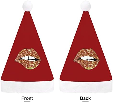 פיצה שפות חג המולד כובע אישית סנטה כובע מצחיק חג המולד קישוטים