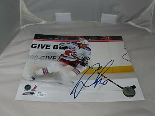 מריאן גבוריק חתמה על ניו יורק ריינג'רס 8x10 צילום חתימה JSA COA 1A - תמונות NHL עם חתימה