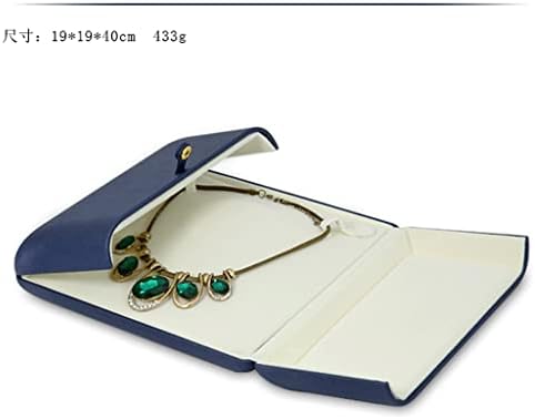 SawQF כפול פו עור תכשיטים מצמד קופסה לתיבת טבעת עגיל עגיל אוסף קופסאות קופסאות תכשיטים מתנה