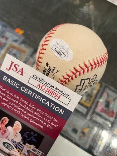 סטנלי דוק גלן כוכבים ליגות כושיות ג'קי רובינסון חתום בייסבול JSA - כדורי בייסבול חתימה