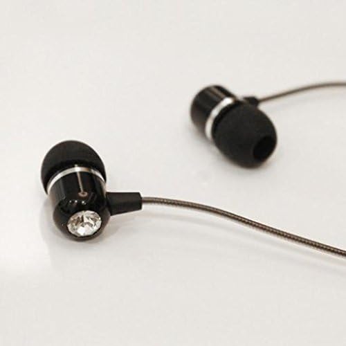 LG Stylo 3 תואם תואם Hi-Fi אוזניות אוזניות דיבוריות אוזניות מיקרופון אוזניות אוזניות מתכת מלוטשות אוזניות קווית 3.5 ממ שחור