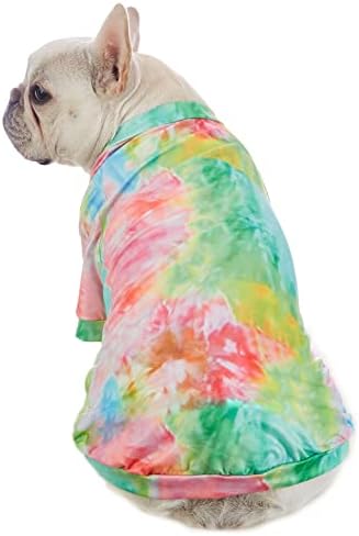 קומור צבעוני כלב חולצות לכלב קטן בגדי עניבה לצבוע גור חולצות רך כותנה חתול טי