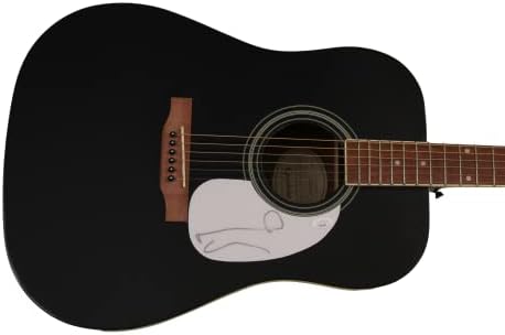 נואל גלאגר חתם על חתימה בגודל מלא גיבסון אפיפון גיטרה אקוסטית עם ג 'יימס ספנס אימות ג' יי. אס. איי - בהחלט אולי, מה הסיפור פאר הבוקר,