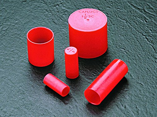 Caplugs Q835Q2 מכסה שרוול פלסטיק לקצוות צינור. SC-835, PE-LD, ID CAP .813 אורך .69, אדום