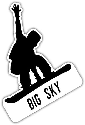 Sky Big Montana Ski Adventures מזכרת 4 אינץ 'עיצוב לוח מגנט
