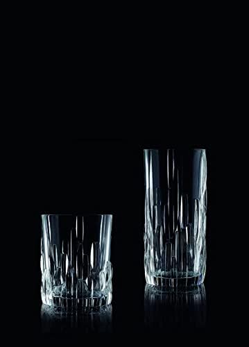 נכטמן שו פא סדרת ארוך לשתות סט של 4, ברור קריסטל זכוכית, עבור קוקטיילים ומשקאות קרים, 12-אונקיה כוס, מדיח כלים בטוח