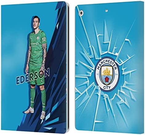 עיצובים לתיק ראש מורשה רשמית מנצ'סטר סיטי איש סיטי FC אדרסון 2021/22 צוות עור ראש ראשון מארנק מארז תואם ל- Apple iPad 10.2 2019/2020/2021