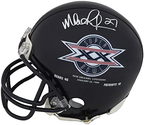 מייק ריצ'רדסון חתם על שיקגו ברס/סופרבול XX אלוף לוגו רידל קסדה מיני - קסדות מיני עם חתימה NFL