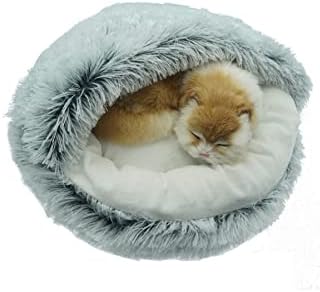 חורף 2 ב 1 מיטת חתול עגולה בסגנון 5 - מיטת כלב סופגנייה - בית מיטת כרית מחצלת לכלב אספקת חיות מחמד לכלב תפאורה ביתית